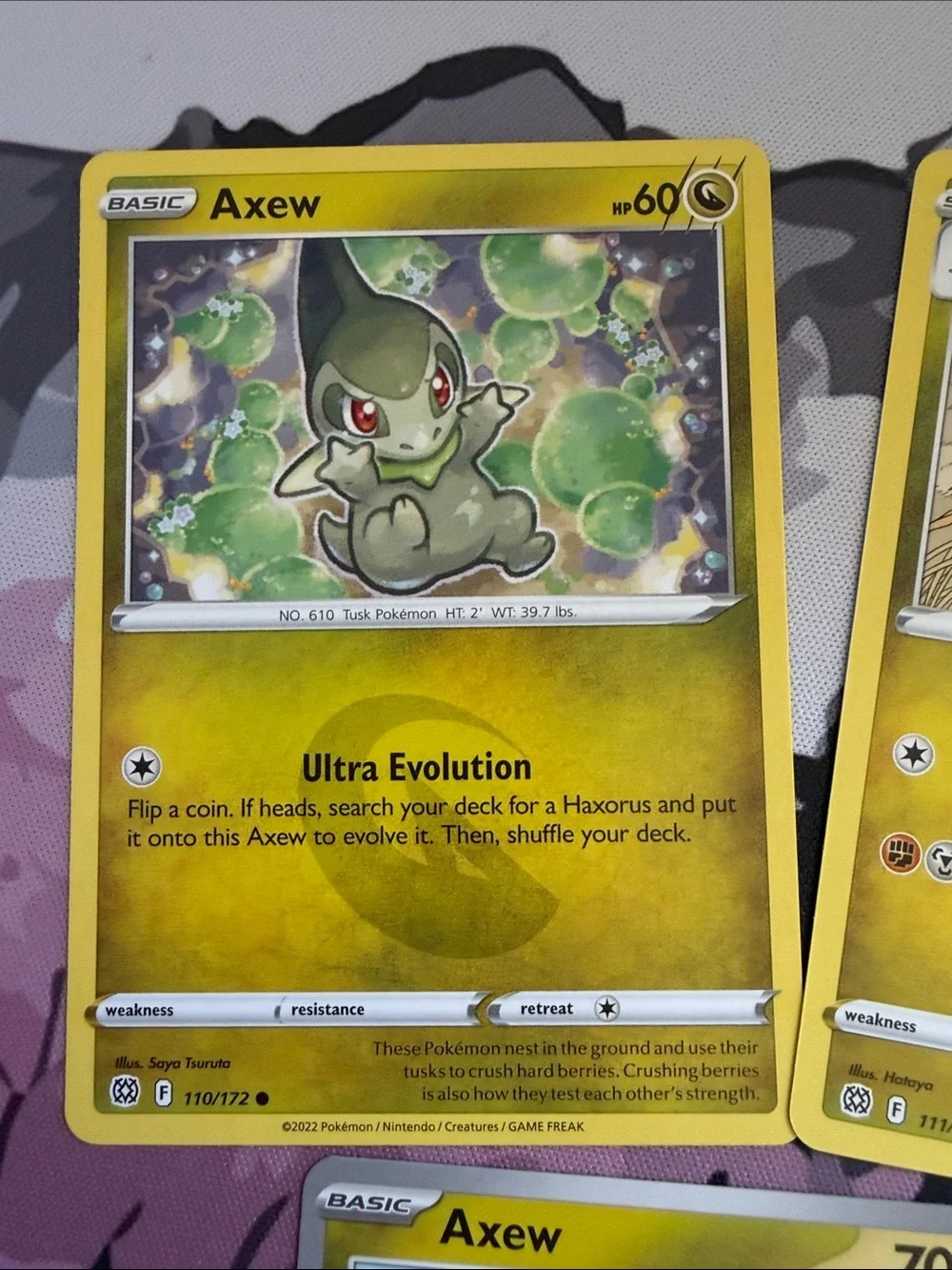 Axew, Fraxure & Haxorus Evolution Lot | Shrouded Fable + Brilliant Stars | 5/$25